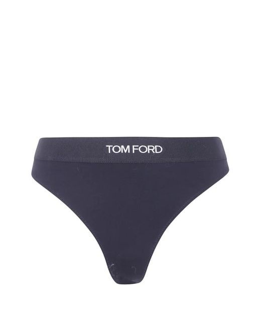 Tom Ford Blue String À Bande Logo
