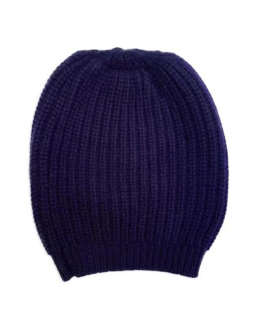 LA ROSE Blue Cashmere Beanie