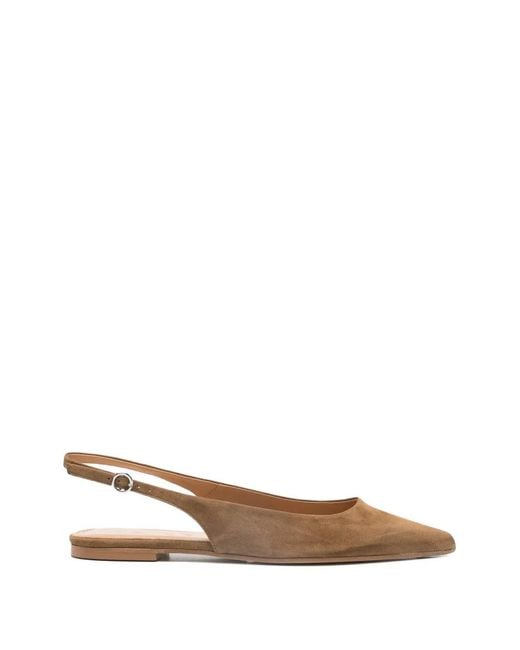 Aeyde White Annora Slingback Mules