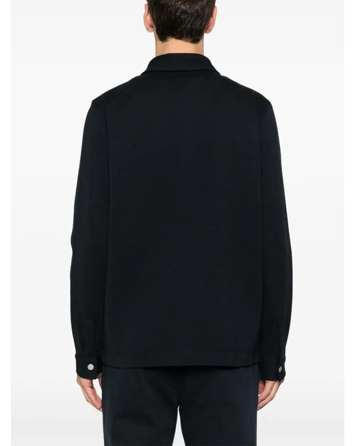 Marc O' Polo Black Buttoned Long-Sleeve Shirt for men