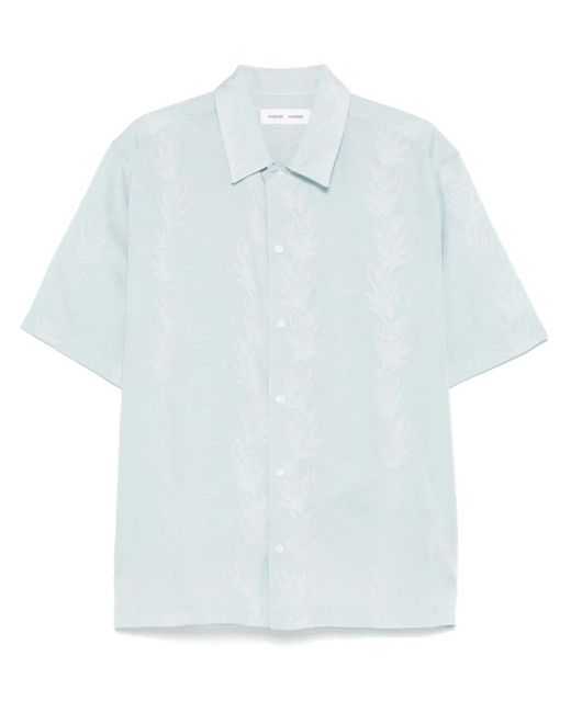 Samsøe & Samsøe Blue X Saayo Jacquard Shirt for men