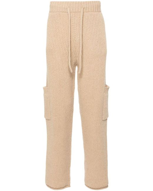 Alanui Natural Finest Ribbed Straight-leg Trousers for men