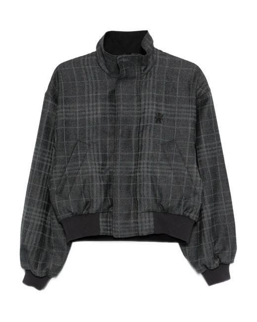 Balenciaga Black Check Bomber Jacket