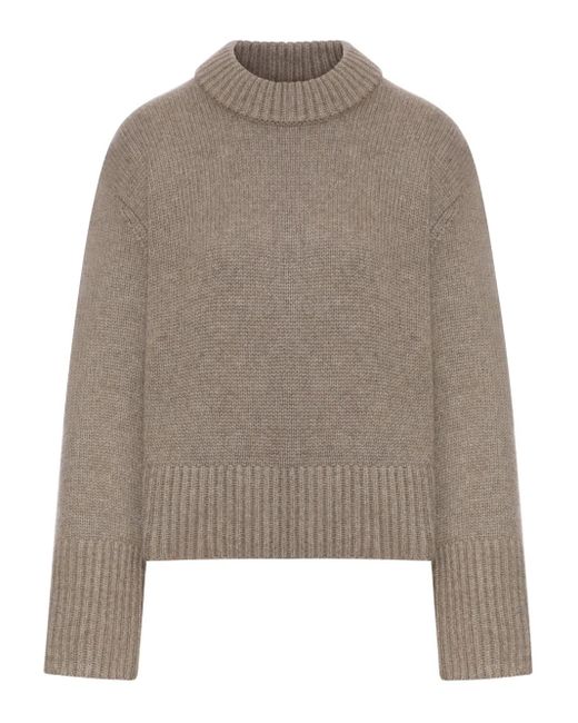 Lisa Yang Gray Sony Ribbed Sweater
