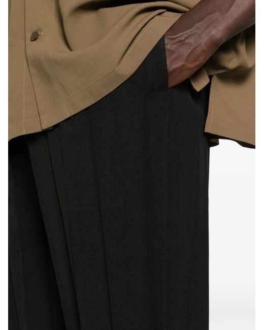 Homme Plissé Issey Miyake Black Edge Ensemble Pleated Trousers for men