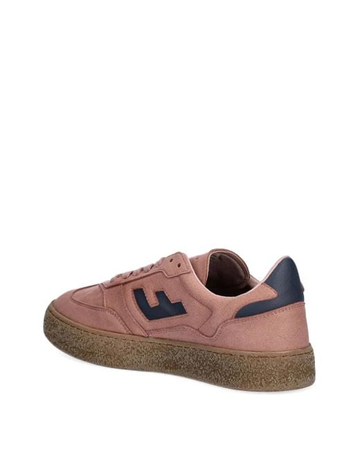 Flamingos Brown Suede Logo Sneakers