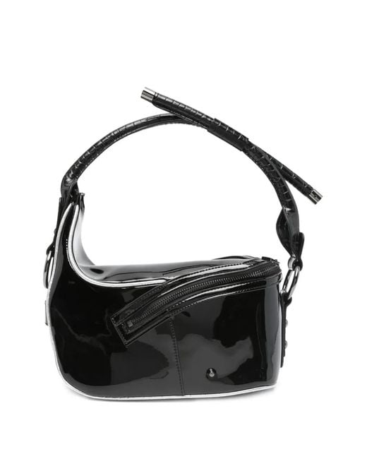 OTTOLINGER Black Zip Shoulder Bag