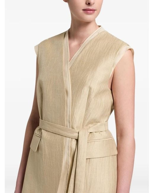 Peserico Natural Belted Gilet