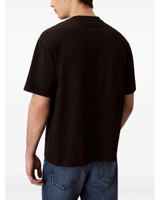 Calvin Klein Black Graphic Relaxed T-Shirt for men