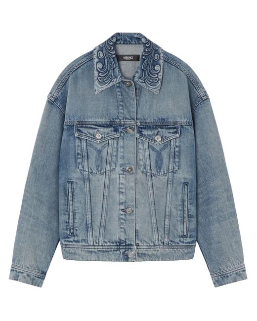 Versace Barocco デニムジャケット Blue