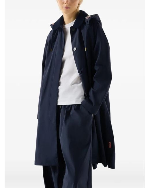 Hunter Blue Originals Detachable-Hood Coat