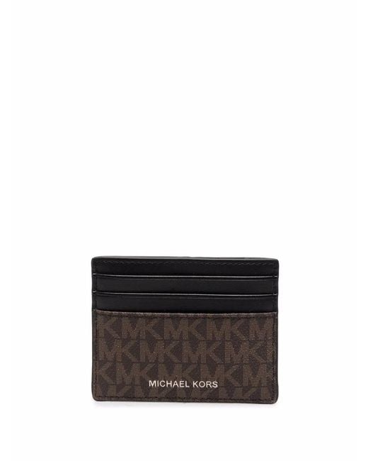 Michael Kors Black Greyson Logo Detailed Cardholder for men