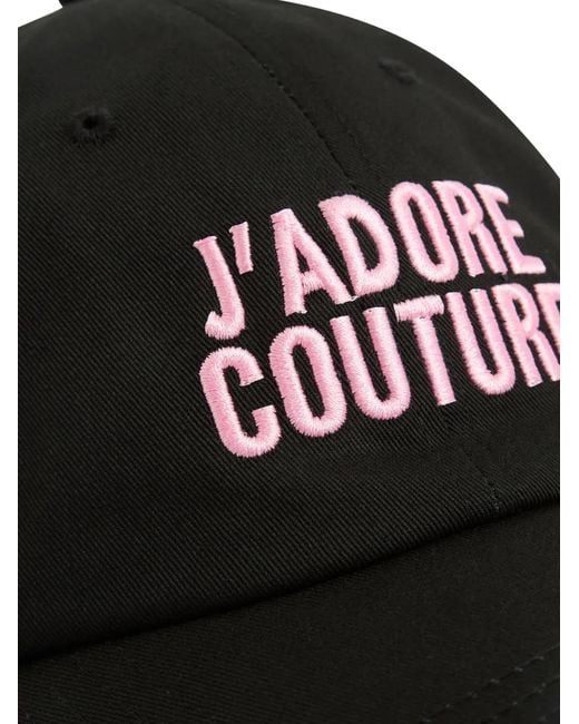 Juicy Couture Black Embroidered Cap Hat