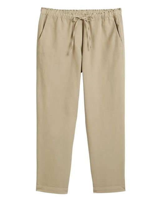Marc O' Polo Broek Met Elastische Tailleband in het Natural