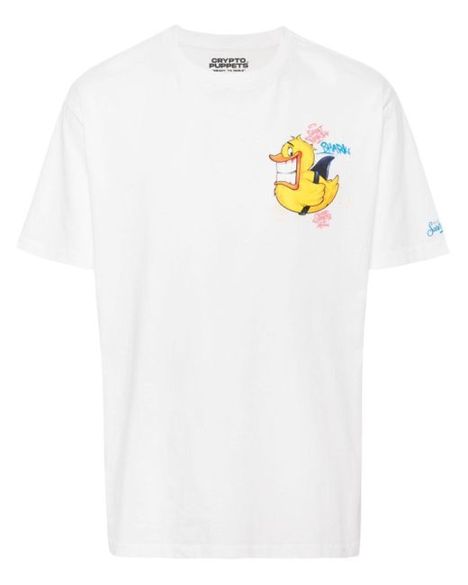 X Crypto Puppets t-shirt en coton Mc2 Saint Barth pour homme en coloris White
