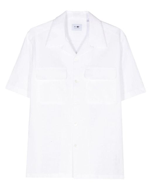 NN07 Daniel Overhemd in het White voor heren