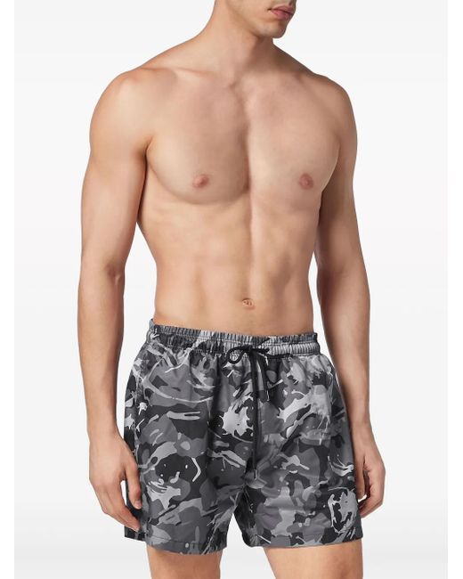 Philipp Plein Gray Boxer for men
