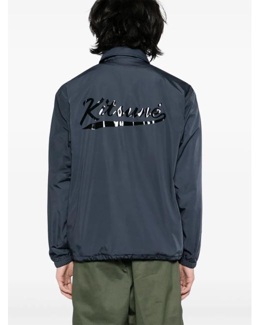 Maison Kitsuné Blue Coach Jacket for men