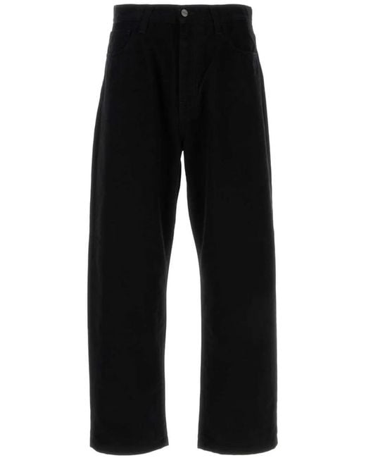 Carhartt Black Cotton Twill Tapered Chino Pants for men