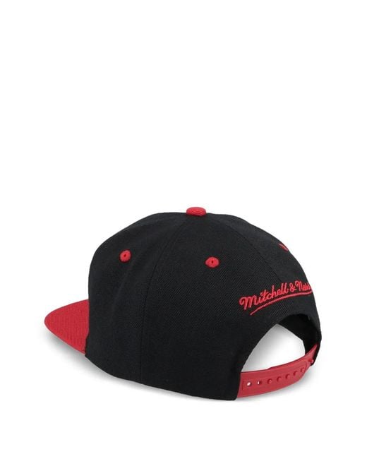 Mitchell & Ness Red Chicago Bulls Text Stack 1 Og Cap for men