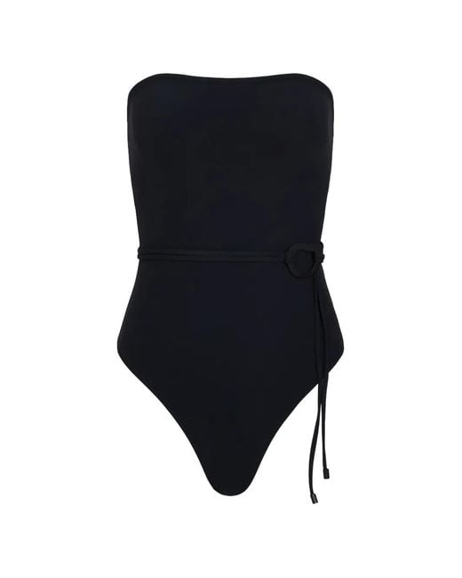 Tropic of C Blue Orb Strapless Swimsuit