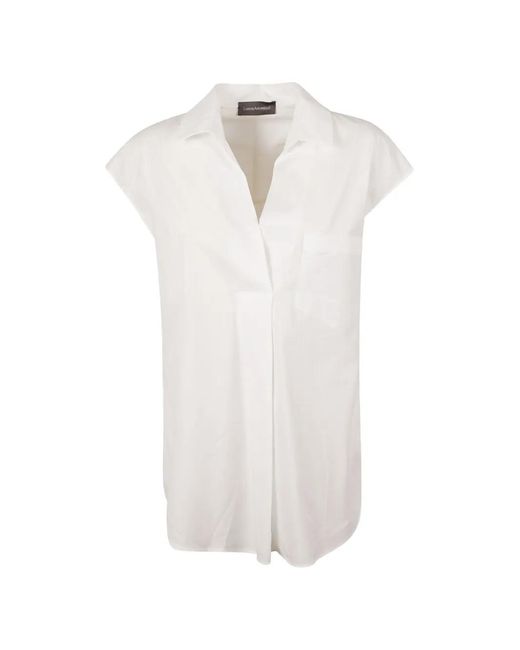 Lorena Antoniazzi White Pocket-Detail Cotton Shirt