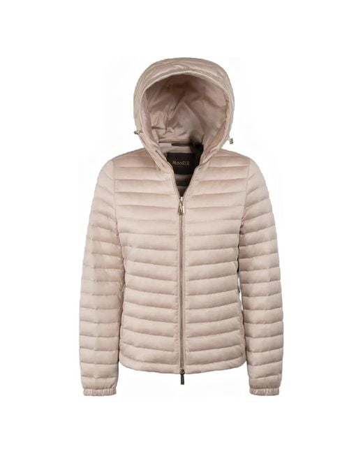 Moorer Natural Julay-Jcw Quilted Hooded Cotton Jacket
