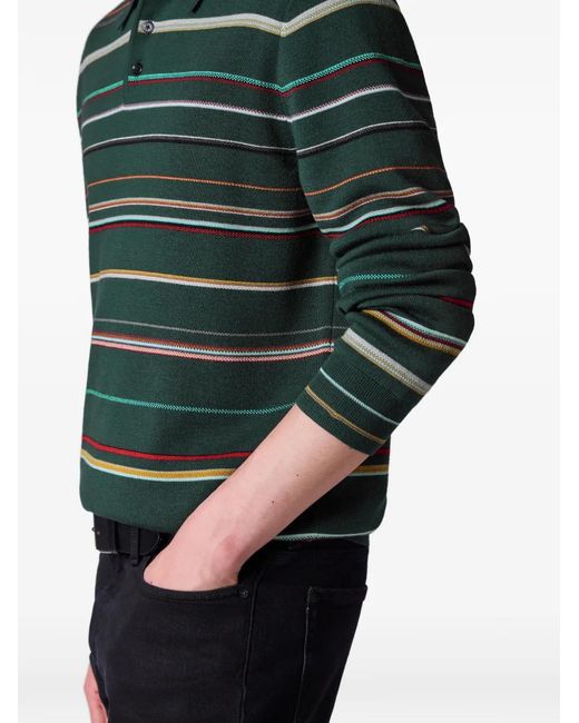 Paul Smith Green Signature Stripe Polo Shirt for men