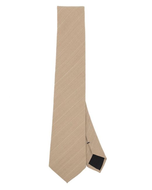 Paul Smith Natural Striped Fine-knit Tie for men