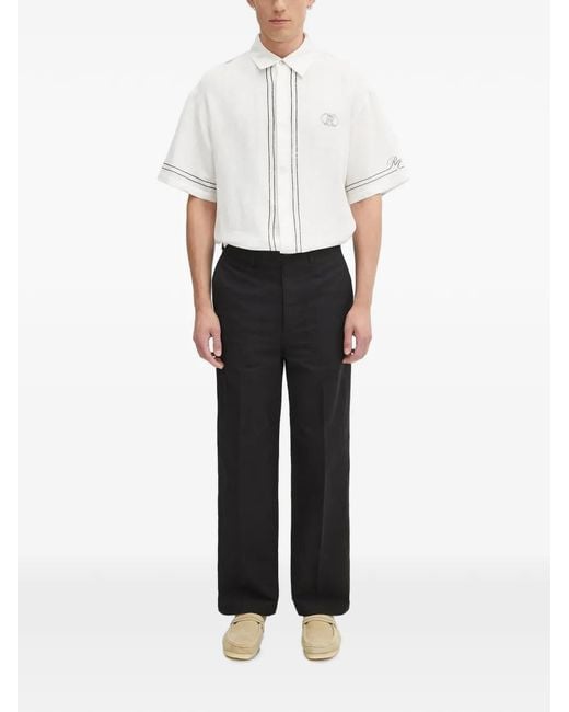 Visvim Black Straight-Leg Trousers for men