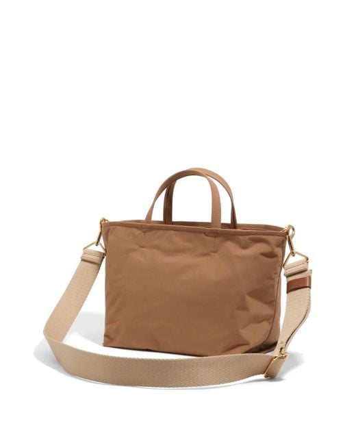 Bimba Y Lola Brown Medium Walnut Gabardine Shopper Bag