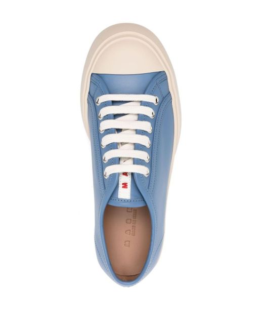 Marni Blue Pablo Leather Sneakers