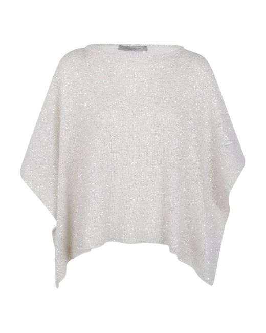 D.exterior White Sequin-Embellished Coat