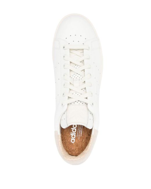 Adidas White Stan Smith Lux Leather Trainers for men