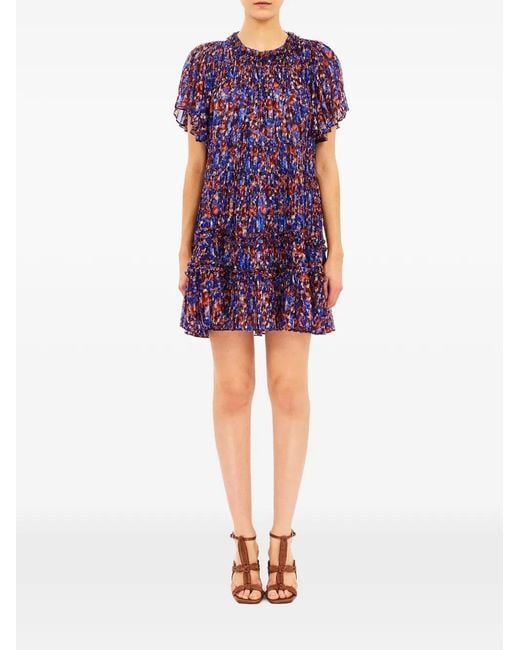 Ulla Johnson Purple Ryla Mini Dress