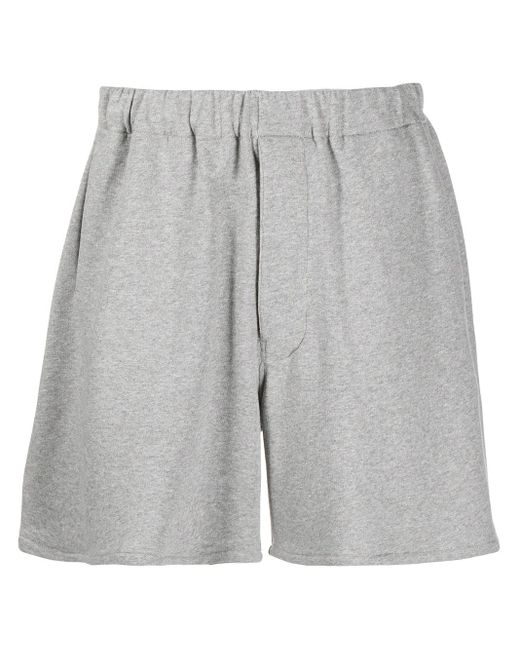 Mackintosh Gray Straight-Leg Track Shorts for men