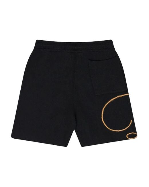 Rhude Blue Knit Script Swim Shorts for men