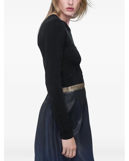 Maison Margiela Black Seam-Detail T-Shirt