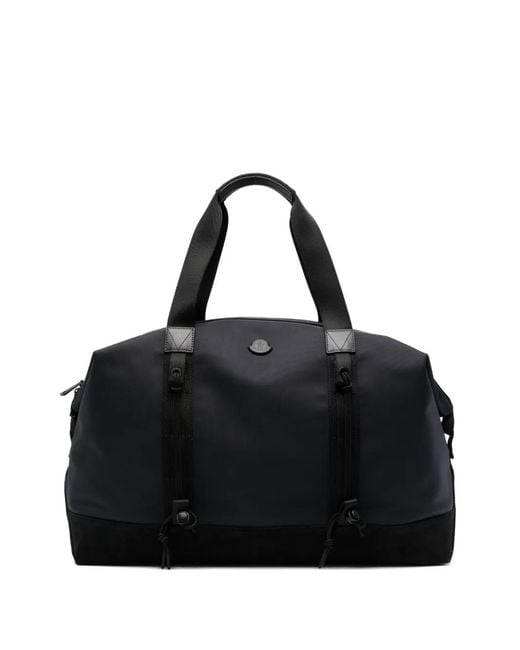 Moncler Black Sac Fourre-Tout À Logo Appliqué for men