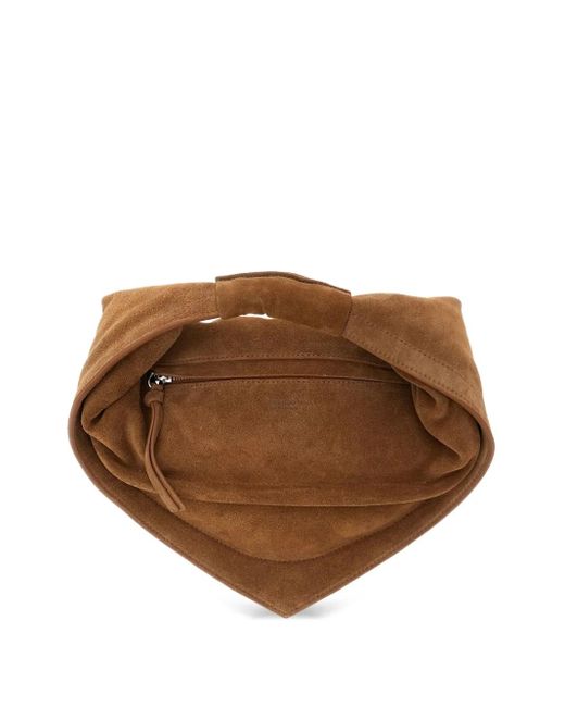 FEDERICO CINA White Torttelino Suede Tote Bag