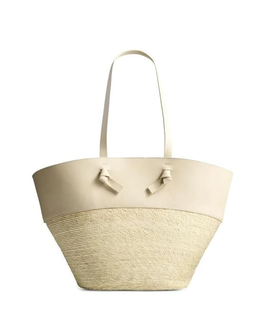Altuzarra Natural Large Knot Basket-Shape Tote Bag