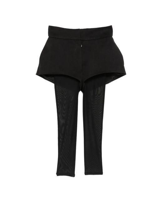 Vestiaire d'un Oiseau Libre Black High-Rise Structured Shorts