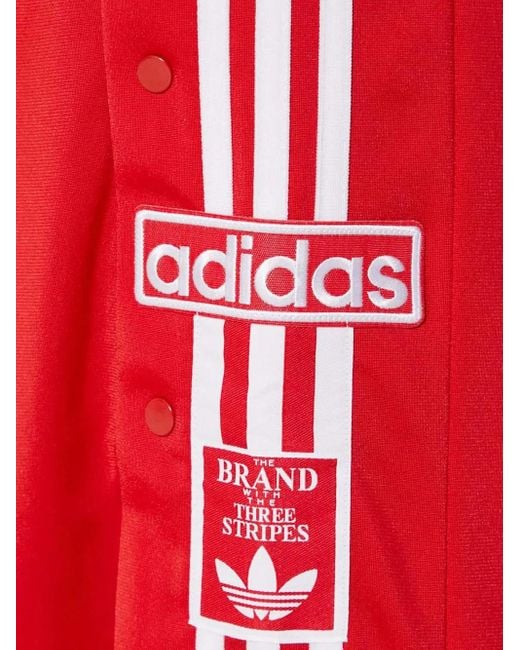 Adidas Hose mit seitlichen Knöpfen in Red für Herren