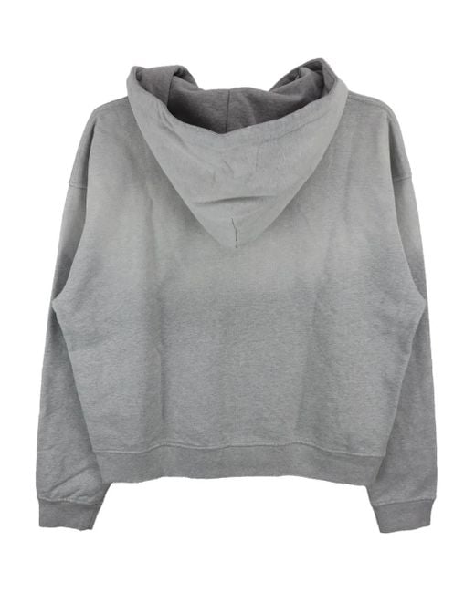 NO/FAITH STUDIOS Split-Print Zip-Up Hoodie in Gray for Men | Lyst