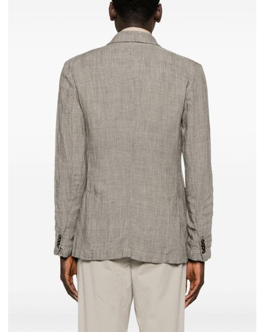 Barena Gray Siroco Single-breasted Blazer for men