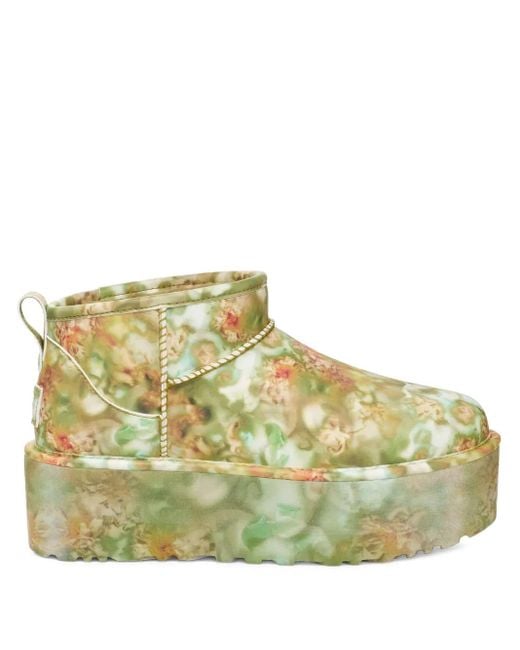 Ugg Green Ultra Mini Platform Boots