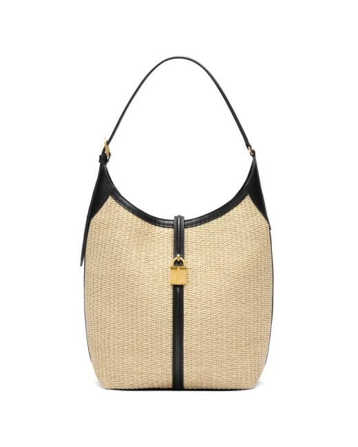 DeMellier London Natural Siena Raffia Tote Bag
