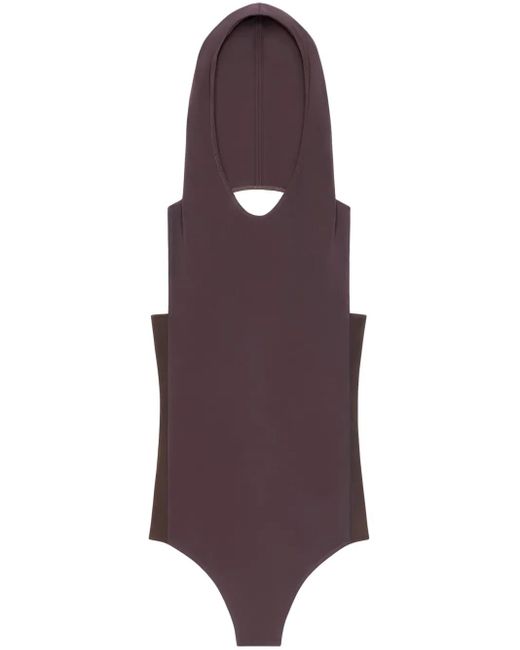 Courreges Purple Illusion Body Mit Kapuze