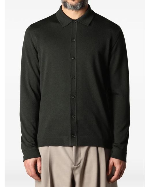 Roberto Collina Black Chemise En Maille for men