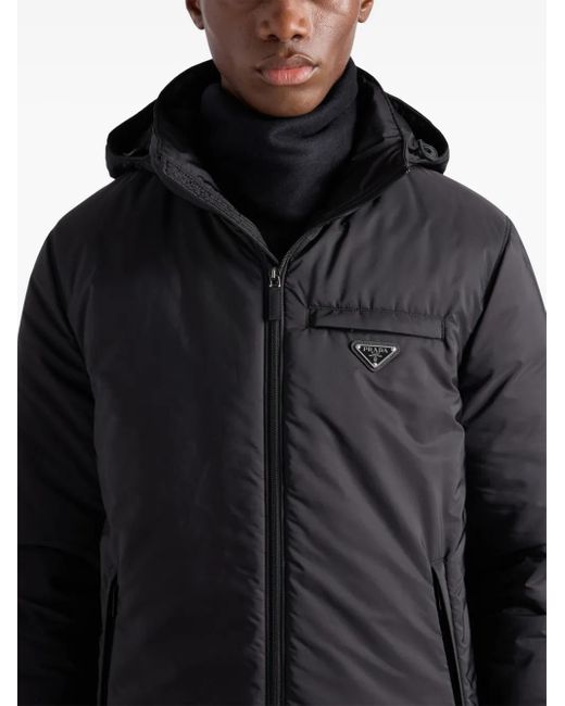 Prada Black Zipped Down Jacket for men